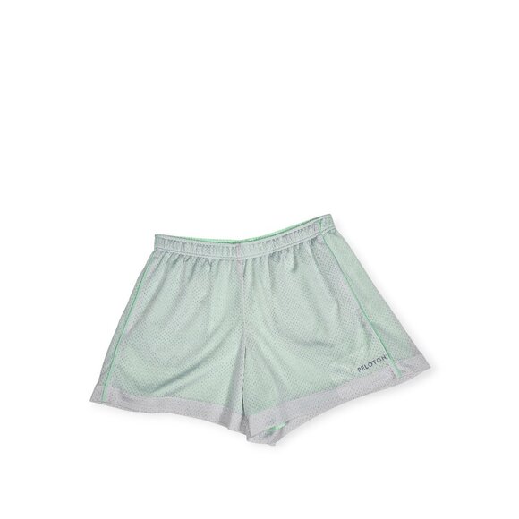 Peloton x Lululemon Mesh Running Shorts Women's Large Mint Green - Picture 1 of 9